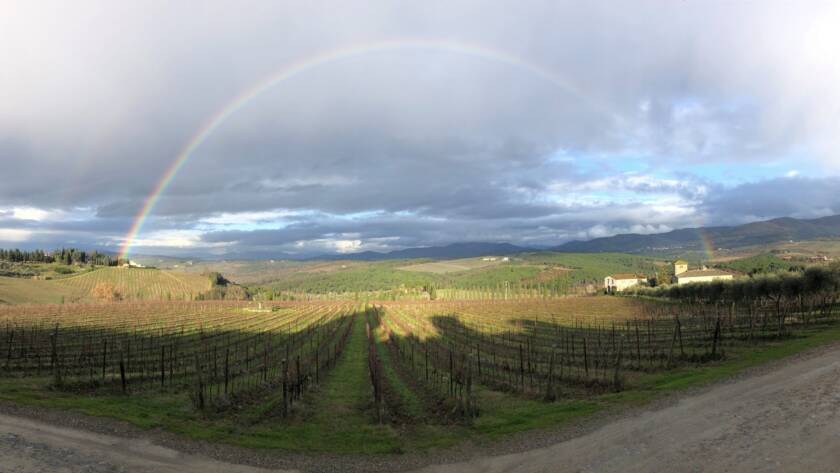 Rainbow at Castello di Gabbiano - 7