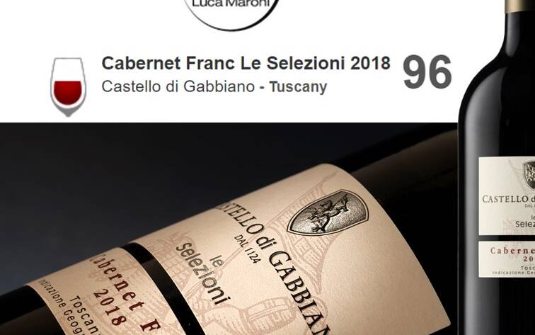 Luca Maroni awards Castello di Gabbiano 2018 Cabernet Franc - 7